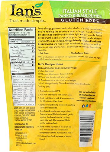 Ian's Italian Panko Breadcrumbs, 0.5 Pound