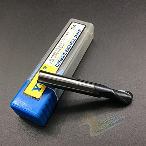 Generic 4mm Router 2-blade Carbide End Mill Straight Shank Radius