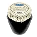 Giusto Sapore Italian Black Cerignola Whole Olives - Premium Gourmet GMO Free - Imported from Italy and Family Owned - 19.4oz.