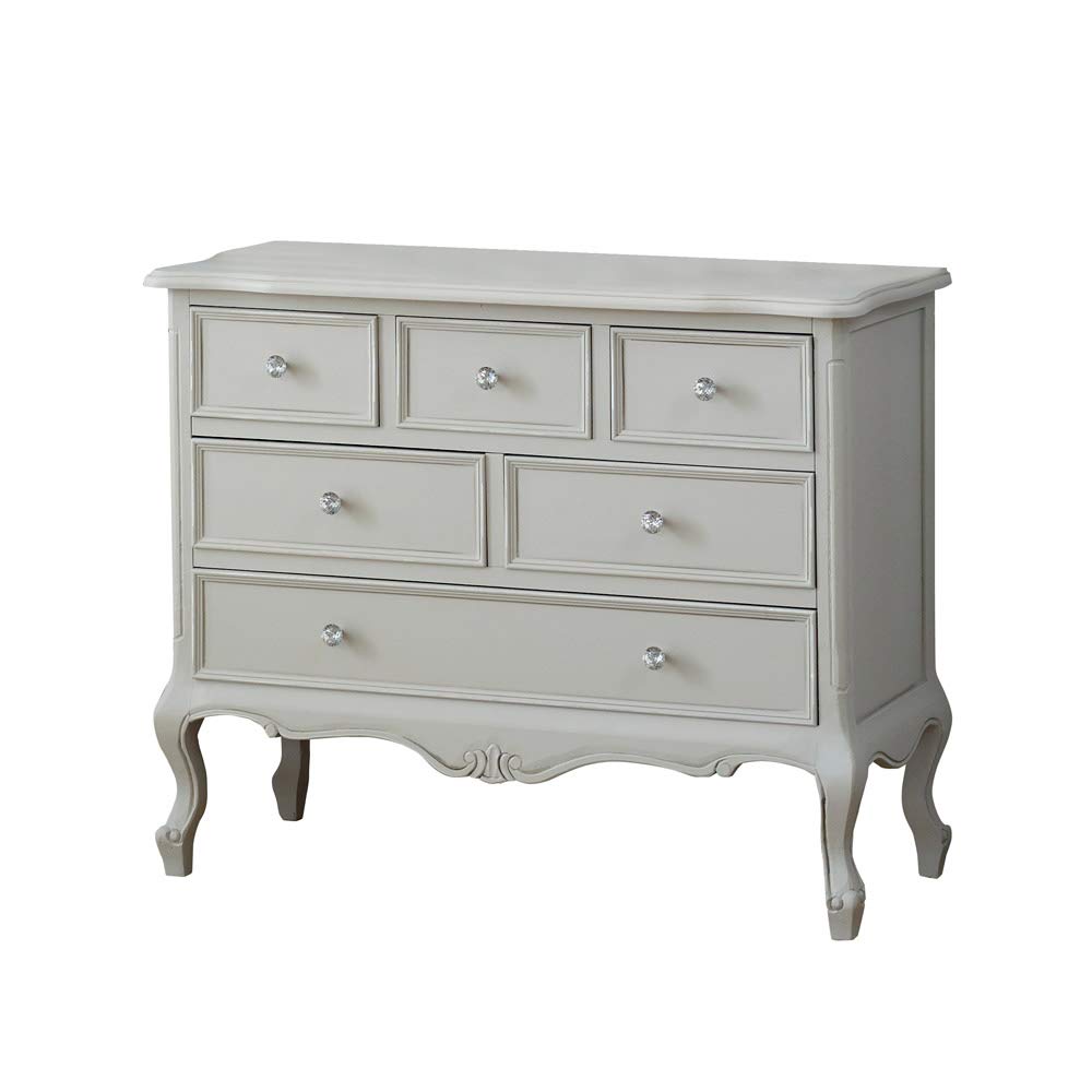 Melody Maison Large Vintage Chest Of Drawers Elise Grey Range