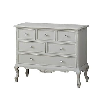 Melody Maison Large Vintage Chest Of Drawers Elise Grey Range