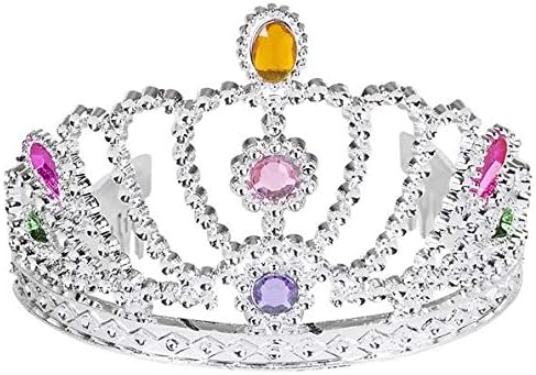Pr COTIARH Rhinestone Tiara Pncess Crowns (12), Multi-Colored Pack