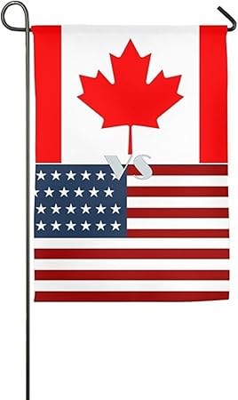 Amazon Com Love Fled Canadian American Flag Garden Flag Indoor