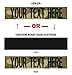 Custom Uniform Name Tape 24 Hr Ship, Multicam-Scorpion, 5 Inch Hook Fastener