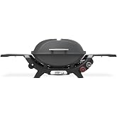 Weber&reg; Q 2800N+ Portable Grill, Propane Grill, Charcoal Grey | 250-700&deg;F Temp Range with Burner for Searing, Low‑Temp Roasting, Camping Grill for Outdoor Cooking, Portable BBQ Grill