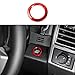 Voodonala Red Engine Start Stop Button Center Console Switch Cover Trim for Ford F150 2015 2016 2017 2018