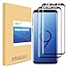 Galaxy S9 Plus Screen Protector [ 2 Pack ], PLESON Samsung Galaxy S9 Plus Screen Protector, [ Not Glass ] [Case Friendly] [Full Coverage] Anti-Bubble Film Screen Protector (Black1)