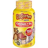 L'il Critters Calcium Gummy Bears with Vitamin D3,  150 Count (Flavor May Vary)