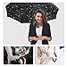 Ylovetoys Grey Star Inverted Umbrella Double Layer Folding UV Proof and Wind-Proof Inverted Umbrella with 'C' Shaped Hand for Car Outdoor, Black Star
