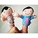 GOTD 6Pcs New Soft Family Member Puppet Baby Finger Plush Toys LOVE Warm Gift