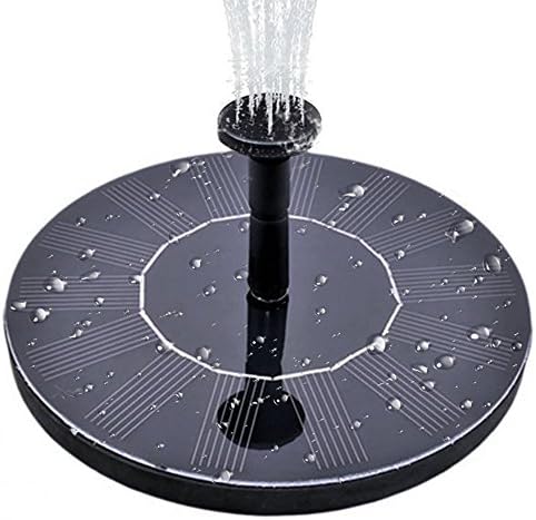 GOGOOUT Solar Fountain, Solar Powered Bird bath Fountains Pump Freestanding Submersible with 1.4W Solar Panel Kit, for Small Pond, Fish Tank, Garden Decoration