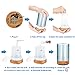 POLENNON Glass Humidifier 100ml Aromatherapy Essential Oil Diffuser Electric with 7 Color Changing Starry LED Night Light