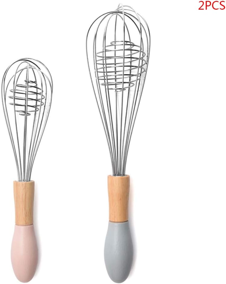 THOT 2pcs/set Egg Beater, 10inch and 12inch Stainless
