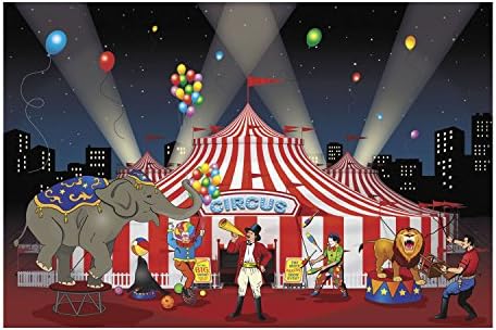 luckybuy168 3PCS./SET BIG TOP CIRCUS CARNIVAL tent PARTY DECOR wall mural backdrop photo prop BANNER