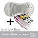 Sleep Mask (SMALL-Med Size) Sleeping Mask for Men or Women. A Quality WHITE Satin Travel Mask and Natural Rest Aid for Sleep Disorders & Insomnia