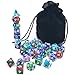Dice Set for Dungeons&Dragons, DND, RPG Games, Polyhedral Dice Set, Assorted Dice Set, 35 Total, 5 Sets with Drawstring dice Pouch