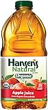 Hansen's Natural 100% Juice Bottles, Organic Apple, 64 Ounce (Pack of 8)