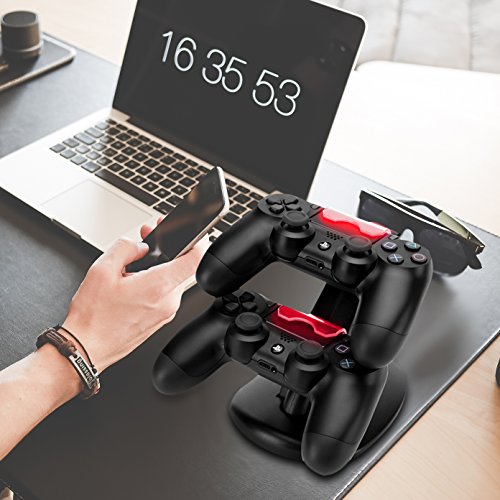 image for PS4 Controller Charger, AOJOYS Playstation 4/PS4 Pro/PS4 Slim Controll