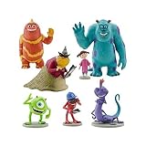 Disney Monsters Inc. Figure Play Set 7 Piece PVC Cake Topper