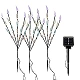 OxyLED Solar Powered Garden Tree Shaped Stake Light, 3 Tree Branches With 60 LEDs