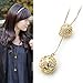 Topstaronline (TM) Elegant Lady's Gold Hollow Double Balls Pendant Adjustable Long Necklace