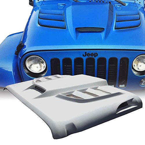 ZGAUTO The Avenger Style for Jeep Wrangler Hood Vents Fits for 20072017 Jeep Wrangler JK JKU