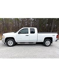 Posapiés barras laterales estribos de acero inoxidable de 3 pulgadas para cabina extendida MaxMate 99 15 CHEVY SILVERADO   GMC SIERRA 1500 2500LD , 01 13 CHEVY SILVERADO GMC SIERRA 2500HD 3500