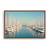 Framed Canvas Wall Art Voyage Canvas Prints Home Artwork Decoration for Living Room,Bedroom - 16x24 inches