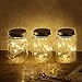 4Pack Solar Mason Jar Lights, Solar Lantern 30Leds Outdoor Glass Hanging String Lamp, Fairy Decoration for Garden Patio Yard Home