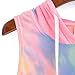 haoricu Women Vest, 2017 Women Fashion Rainbow Print Hooded Crop Sleeveless Short T Shirt Tops (Asian Size:S, Blue)
