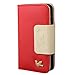 iPhone 4S Case,iPhone 4 Case,by HiLDA,Wallet Case,PU Leather Case,Credit Card Holder,Flip Cover Case[Red]