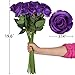 Luyue 10PCS Artificial Roses Flower Silk Rose with Stem Realistic Artificial Long Stem Rose Fake Roses Bouquet for Wedding Home Decoration