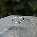 Nose Ring Hoop - Cartilage Tragus Earring -Sterling Silver or 14K Gold Filled 20G to 16G 2mm Stone