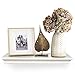 AHDECOR White Floating Shelves Wall Mounted, Deeper Wall Storage Shelf for Home Décor, Super Sturdy, Easy to Install, 24” Wide, 7.75” Deep
