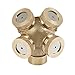 Ralvox Professional Brass Spray Misting Nozzle, 4 Holes Garden Misting Sprinklers Irrigation Fitting Water Connector for Gardening and Farming(Without Outer Connector)