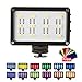 ULANZI CardLite LED Video Light on Camera - Rechargeable Built-in Battery CRI 95 Photo Light with 12 Color Gels for Canon Nikon DSLR Camcorders Zhiyun Smooth 4 Gimbal Photographyic Lighting