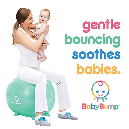 image for Baby Bump | Birth Ball with Base Legs - Stability/Balance/Stand, Anti-