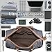 Travel Duffel Bag Waterproof Canvas Overnight Bag Leather Weekend Oversized Carryon Handbag Grey