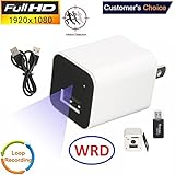 Hidden Spy Camera 1080P HD USB Wall Charger (WHITE 2018) Spy Camera Adapter WRD for Home, Office, Business