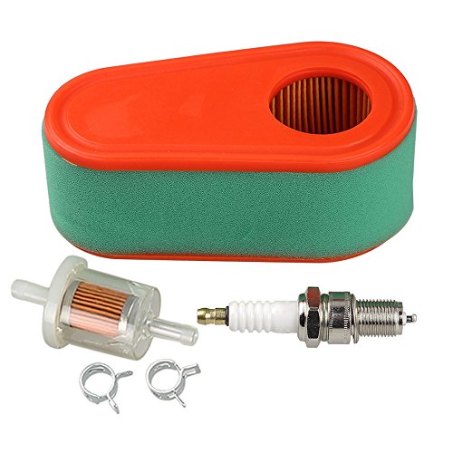 Hipa 795066 796254 Air Filter Spark Plug for Briggs and Stratton 775 775EX 800 800E 825E 850 850E 875EX 950E Series Engine Husqvarna HD775HW HU775AWD HU775BBC HU775H HU775HW Lawn Mower Toro