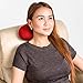 Cushie Pillows Super Tiny 3.5 inches x 8 inches Microbead Bolster Squishy/Flexible/Extremely Comfortable Roll Pillow (Red)