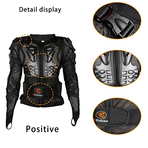 image for Ridbiker Motorcycle Full Body Armor Protector Removable Racing Jacket 