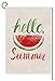 Summer Watermelon Small Garden Flag Vertical Double Sided Burlap Yard Outdoor Decor 12.5 x 18 Inch