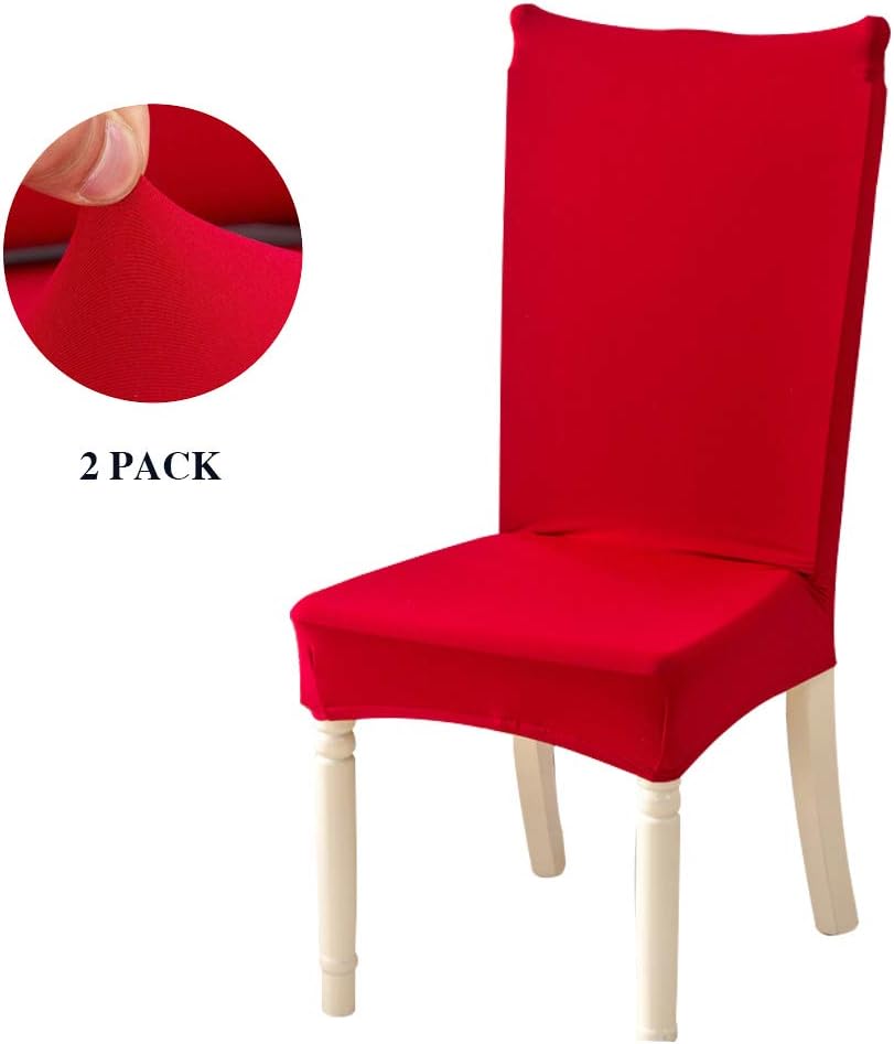 Set 4 Coprisedie Moderni Veakii - Per Sala Pranzo, Matrimoni, Hotel E Ristoranti (Rosso) - Foto 8