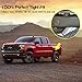 moveland Frame Tube Hole Plugs, Rear Wheel Well Cover for Chevy Silverado 1500 GMC Sierra 1500 1997-2018(4 PCS)