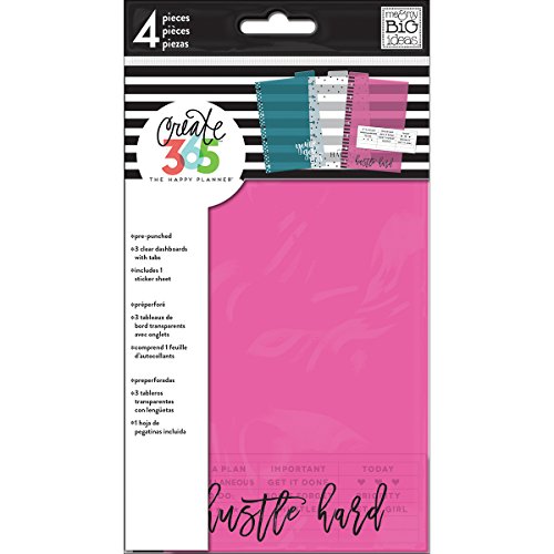 me & my BIG ideas The Happy Planner Mini Dashboard Classic, 21 pieces