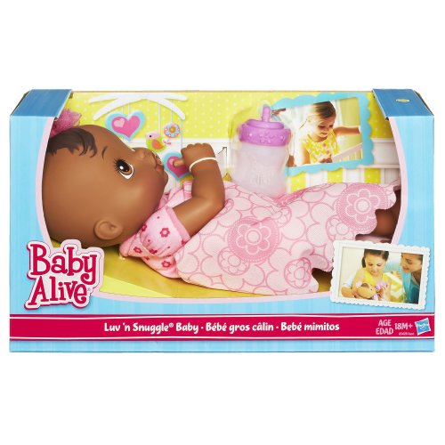 Baby Alive Luv n Snuggle Baby Doll African American with blanket New eBay
