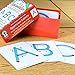 Key Education Textured Touch and Trace Alphabet Flash Cards, 26 Uppercase Letter Tracing Flashcards, ABC Preschool and Kindergarten Learning Activities