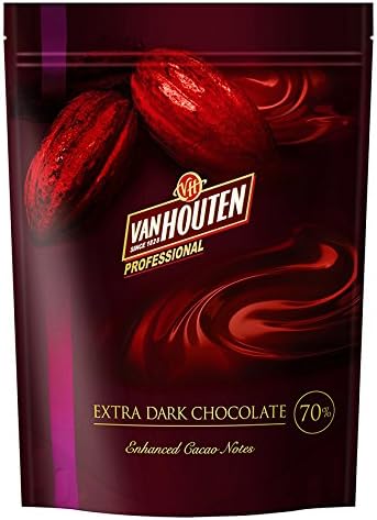 Van Houten - Vanhoten NEW Extra Dark Chocolate 70% 1kg zipper bag
