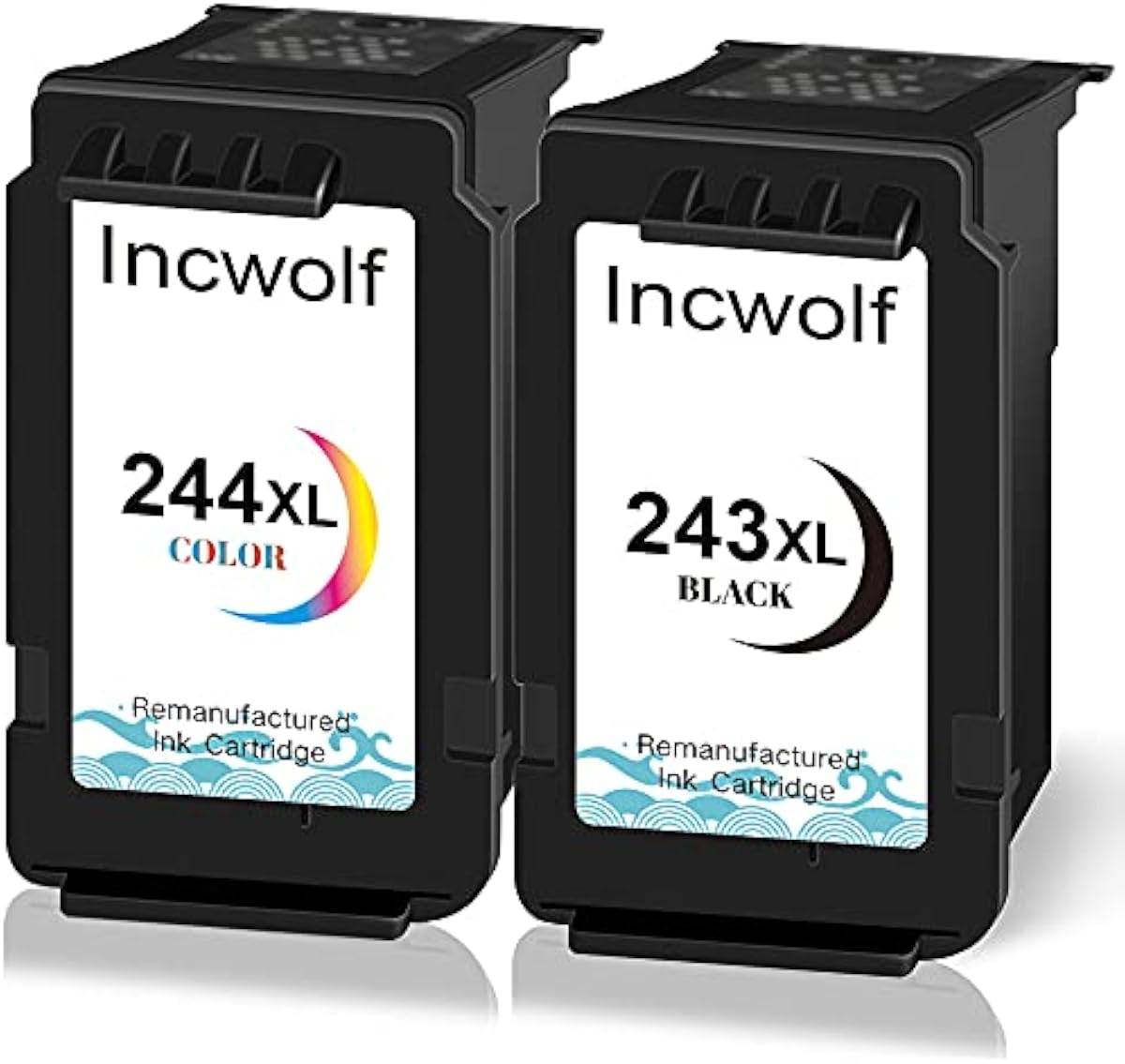 2 PACK INCWOLF Remanufactured ink 